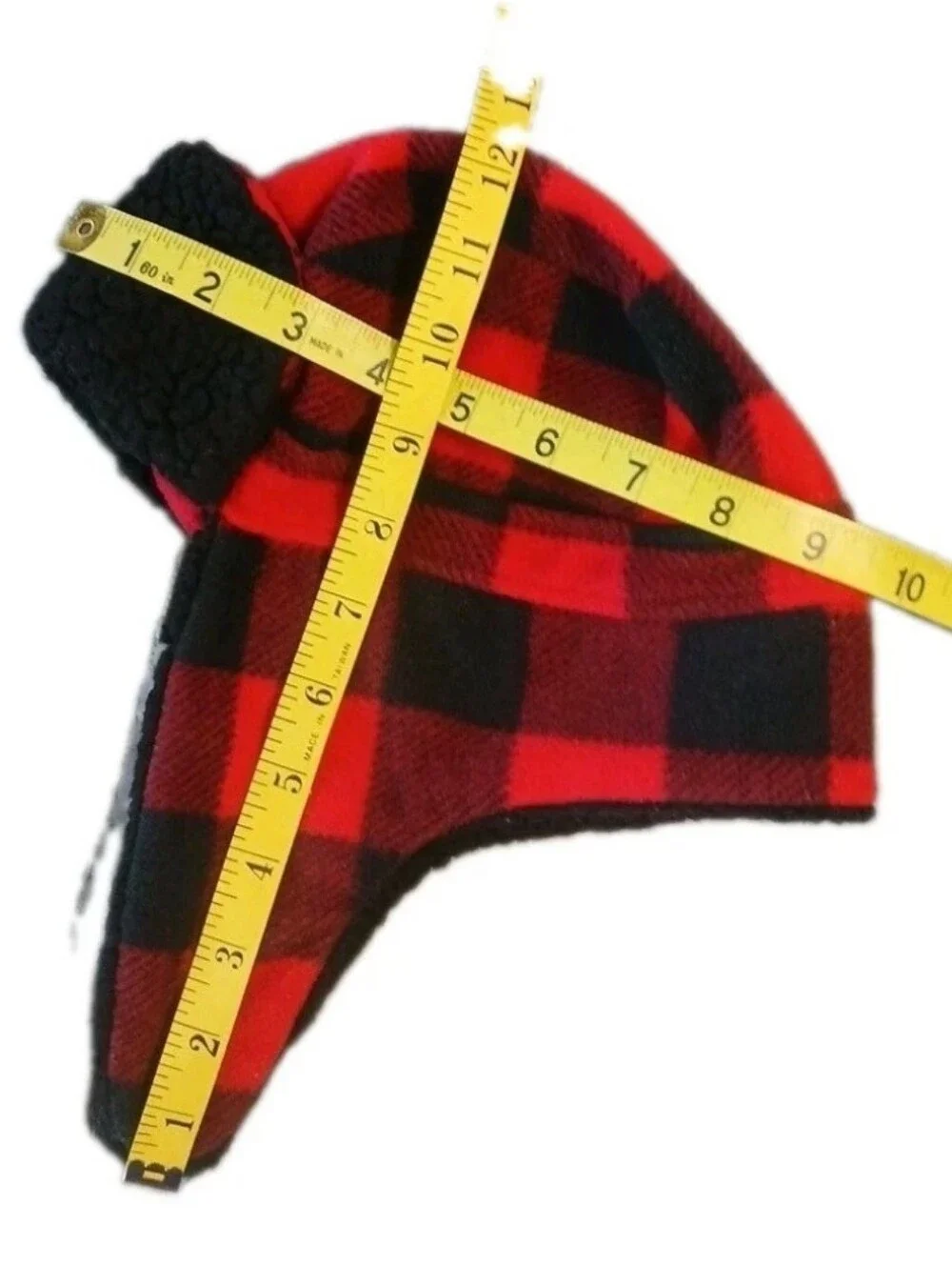 Baby Gap Size XS/S Bear Paw Mittens and Trapper Hat Bundle Red Black Brown Plush